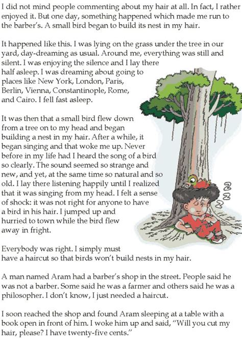 Grade 5 Reading Lesson 25 Short Stories The Barbers Uncle 5th