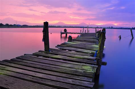 Free Images Landscape Sea Water Ocean Horizon Dock Sunrise