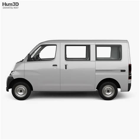 Daihatsu Gran Max Minibus With HQ Interior 2012 3D Model Vehicles On
