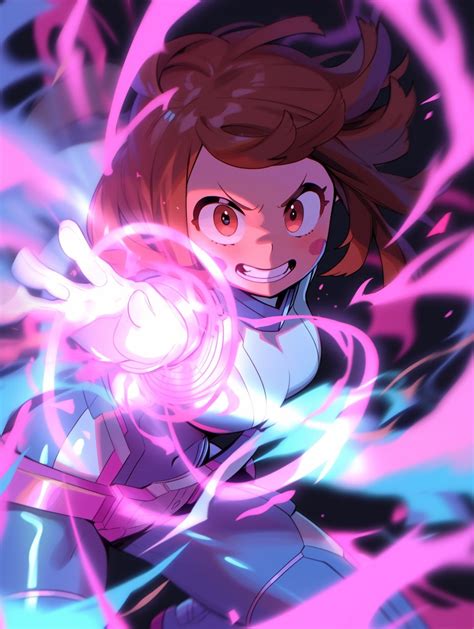 Uraraka Ochako Boku No Hero Academia Generated By Tarte Hodarake Aibooru