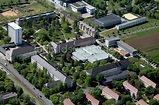 Erfurt von oben - Campus- Gebäude der Universität Erfurt entlang der ...