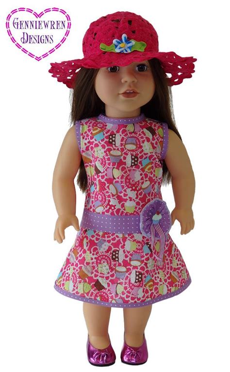 Genniewren Designs Sorrell Dress Doll Clothes Pattern 18 Inch American Girl Dolls