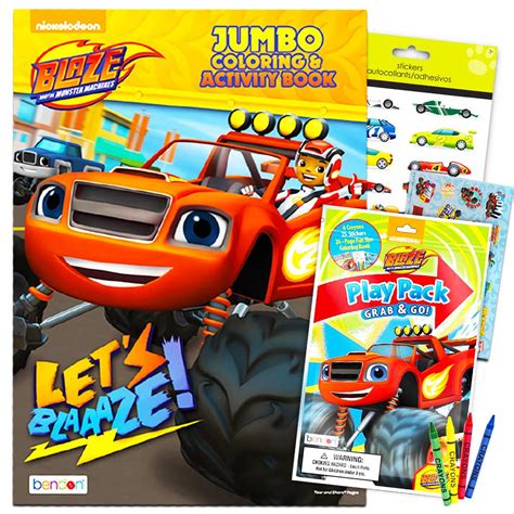 Buy Blaze And The Monster Machines Bonus Mini Cars Coloring And