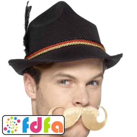 Smiffys Deluxe German Trenker Hat Oktoberfest Adults Mens Fancy Dress £