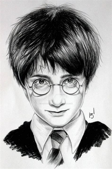 Harry Potter By MatyldaSzytula On DeviantArt Harry Potter Drawings Harry Potter Portraits