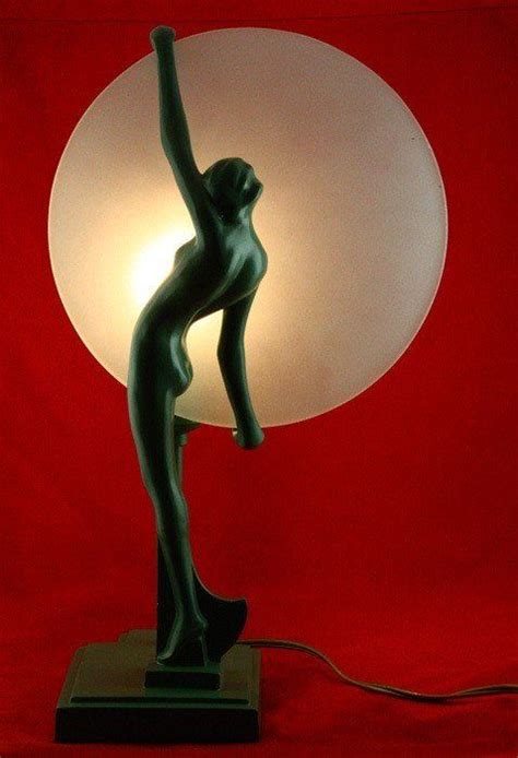 Fabulous Rare Art Deco Nude Figural Chinoiserie Table Lamp Circa My