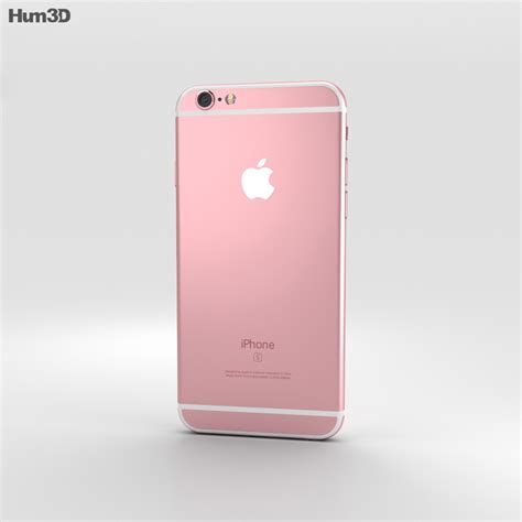 Can include original iphone headphones as the new one has no plug in for it. Apple iPhone 6s Rose Gold 3D model - Electronics on Hum3D