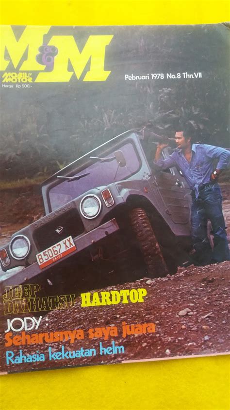 Majalah Mobil Motor Tahun 70an Taft Jeep Hardtop