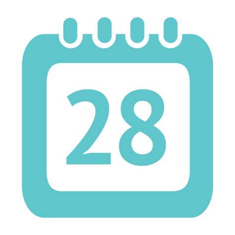 Icono Del Calendario De 28 Días Descargar Pngsvg Transparente
