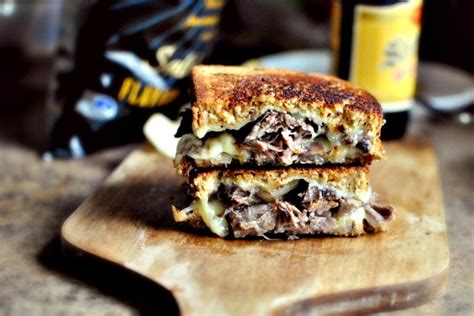 Simply Scratch Leftover Pot Roast Cheddar Grilled Cheese