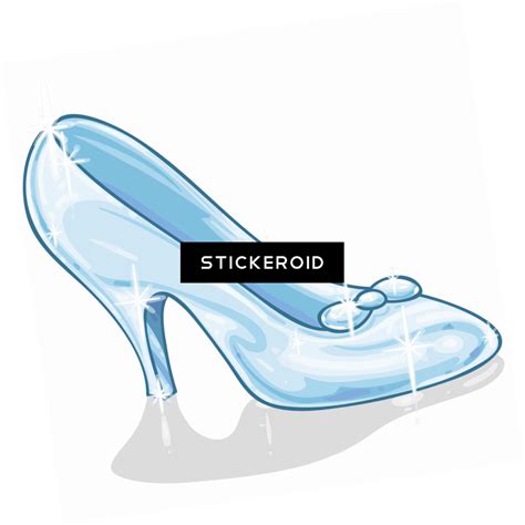 Cinderella Slipper Glass Shoes Coloring Free Transparent Png