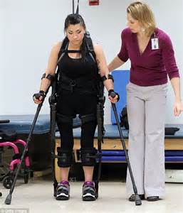 I Had To Hold Back My Tears Paralysed Woman Takes First Steps With