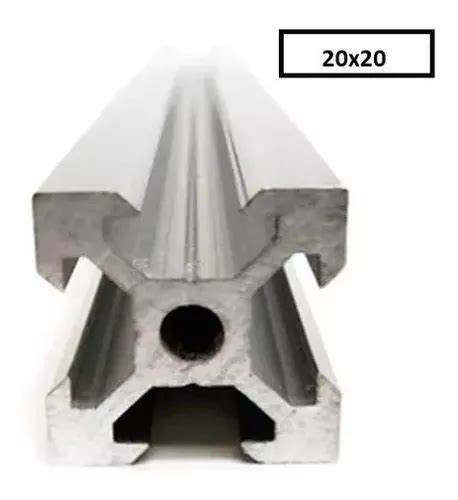 Perfil De Aluminio Estructural Medida 20x20 1 Metro De Largo Envío Gratis