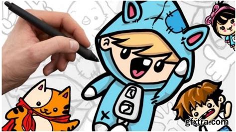 How To Draw Cute Cartoon Characters Gfxtra