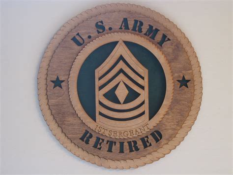Us Army 1st Sergeant Retired Micks Military Shop