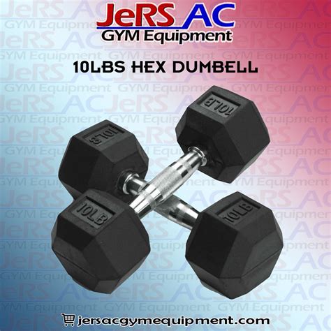 Rubber Hex Dumbbells 10 Lbs Set Of 2 Shopee Philippines
