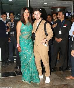 Priyanka wore a custom made ralph lauren gown. Priyanka Chopra and Nick Jonas looks besotted as they leave Jodhpur | Daily Mail Online