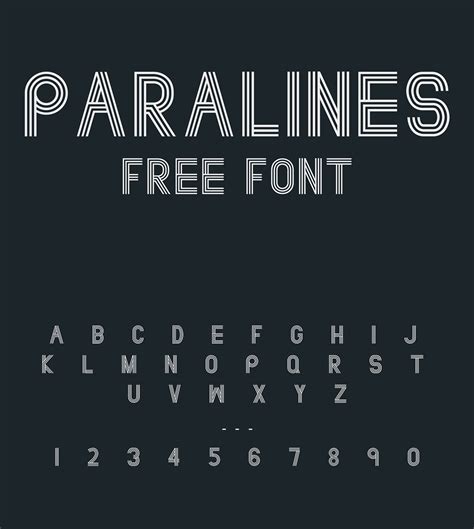 Paralinesfree Font Behance