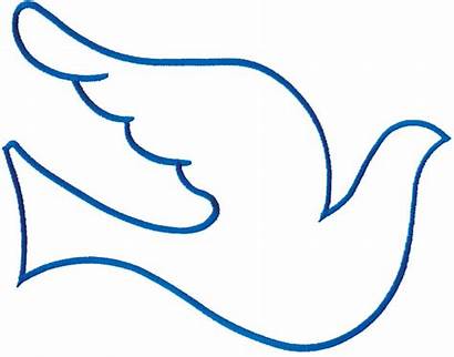 Dove Outline Clipart Clip Clipartion Cliparts Related