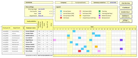 Save precious time by using the staff leave planner 2021 template for free. Annual Leave Staff Template Record / Download Employee ...