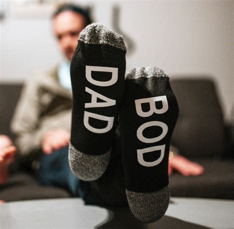 Dad Bod Socks Hot Dad Socks Novelty Socks For Men Etsy