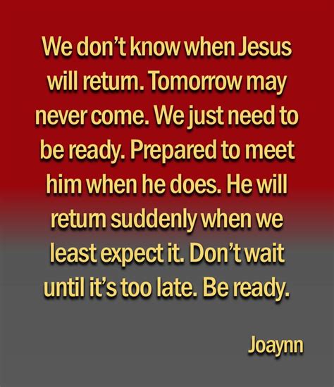 Food For Thought Jesus Is Coming Back Are You Ready