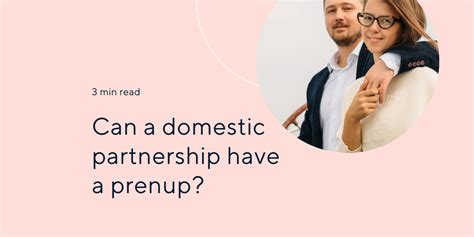 Can A Domestic Partnership Have A Prenup Helloprenup