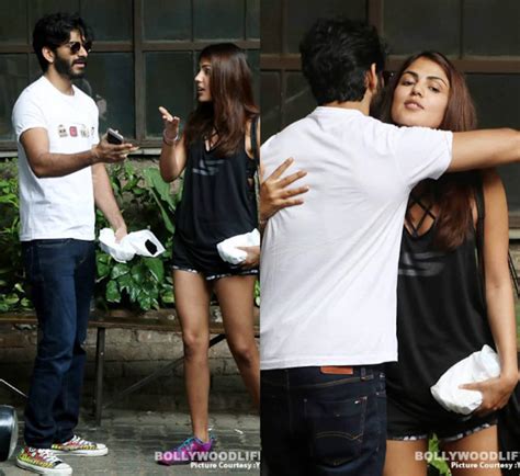 harshvardhan kapoor spotted chatting with good friend rhea chakraborty making us wonder what s