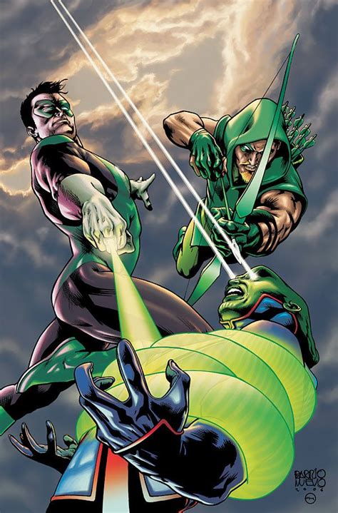 The Green Lantern And Black Lantern Fighting In Front Of A Cloudy Sky
