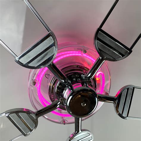 Pink Neon Ceiling Fan The Neon Fan Company