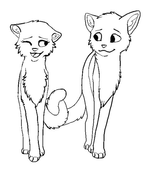Image Cat Couple Lineart By Aliice In Neverland D7ipzv1