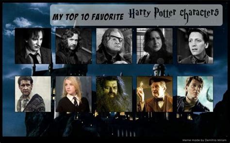 My Top 10 Favourite Characters Harry Potter Amino
