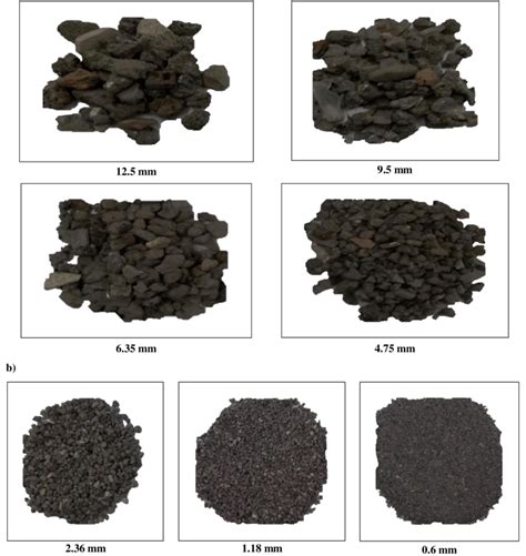 Picture Of A Coarse And B Fine Aggregates Download Scientific Diagram