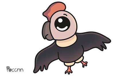 Cómo Dibujar Un Condor Kawaii Youtube