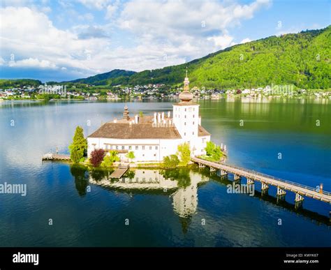 Gmunden Schloss Ort Or Schloss Orth On The Traunsee Lake Aerial