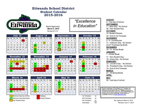 Ala District Calendar Customize And Print