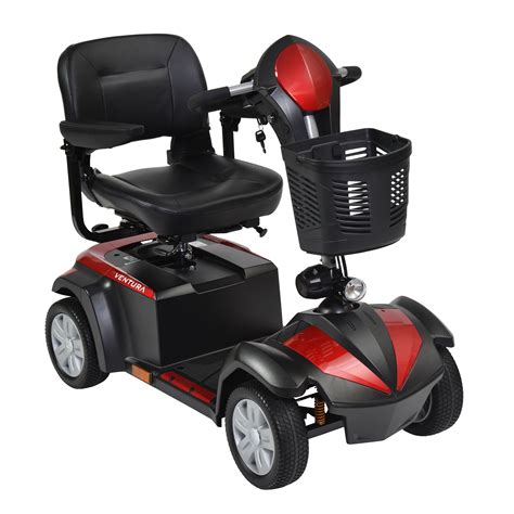 Drive Medical Ventura Power Mobility Scooter 4 Wheel 18 Folding Seat