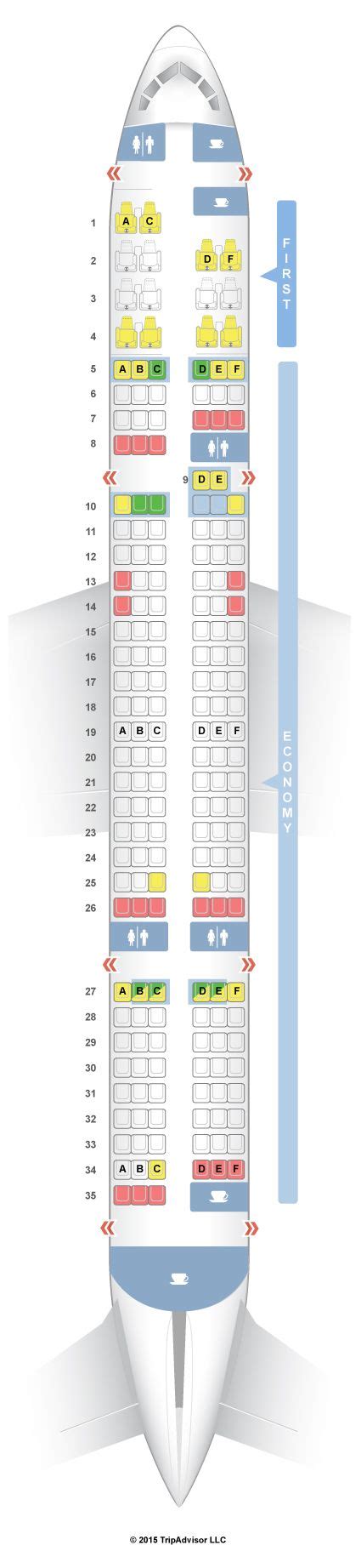 Seatguru Seat Map American Airlines Boeing 757 200 752 V4 Seatguru