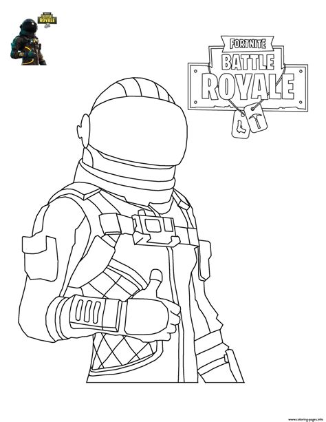 Fortnite Character 4 Coloring Page Printable