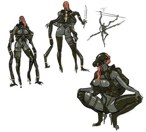 Samuel Body Sketch Metal Gear Rising Revengeance The Art Of Metal Gear Rising Gear Art