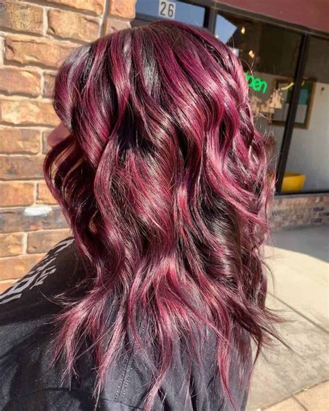 40 Dark Red Hair Color Ideas Highlights Ombre And Balayages In 2022