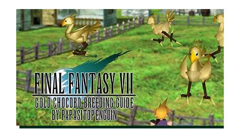Final Fantasy VII ~ Gold Chocobo Breeding Guide - PlaystationTrophies.org