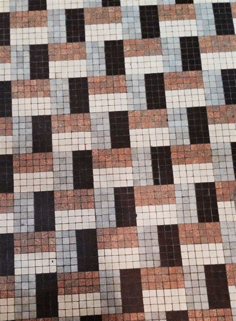 Four Color Floor Tile Pattern 3x6 Or Square Mosaic Square Tile