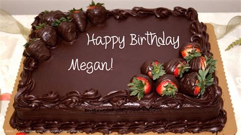 Happy Birthday Megan Cake 🎂 Greetings Cards For Birthday For Megan