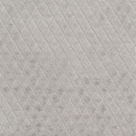 A920 Light Grey Diamond Stitched Velvet Upholstery Fabric