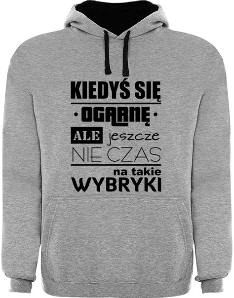 Bluza męska z kapturem z własnym nadrukiem Allegro pl