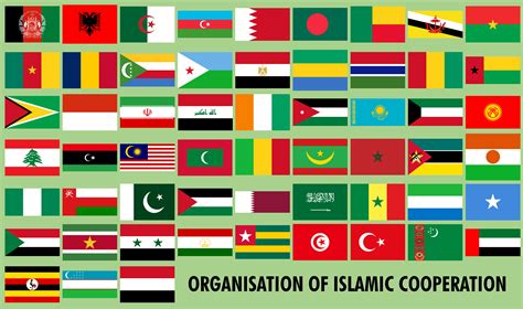 Flags Of The Member States Of The Organisation Of Islamic Cooperation