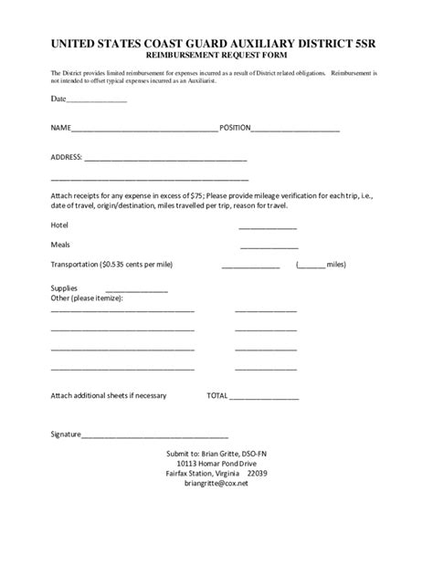 Fillable Online Uscgaux Pdf Forms For Auxiliary Staff Fax Email Print
