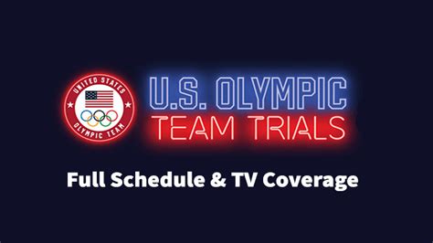 Us Olympic Trials Schedule 2021 Tv Channel Live Stream And More Info