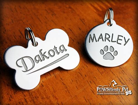 Deep Engraved Stainless Steel Pet Id Tag Round 1 14x1 18